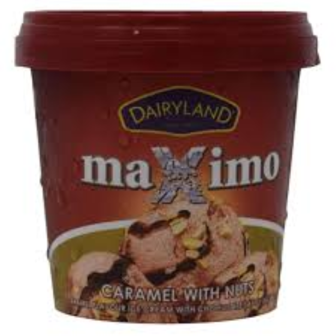 DAIRYLAND MAXIMO CARAMEL NUTS 175ML CUP